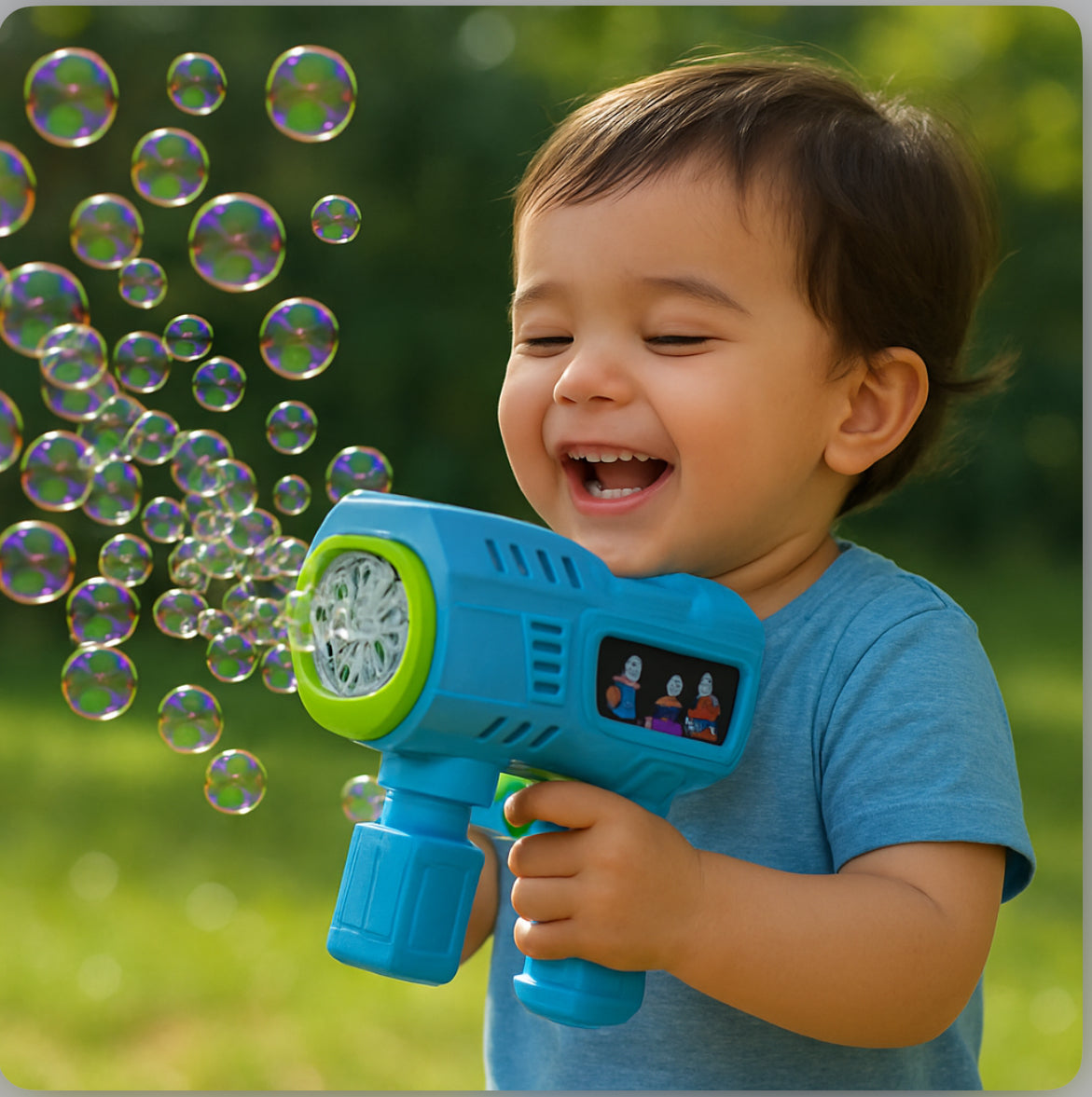 Electric Bubble Gun Toy for Kids – Bubble Machine with Music & LED Lights | Automatic Unlimited Bubble Blower for Outdoor Fun – Age 3+
